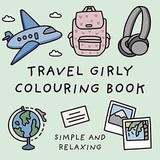 Travel Girly Coloring Book