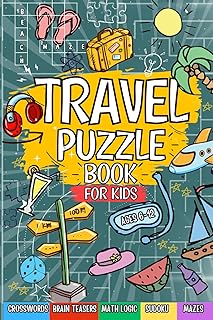 Kids Travel Puzzle Book